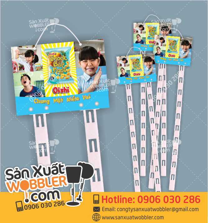 Hanger dây nhựa quảng cáo - Wobbler Quang Hưng - Công Ty TNHH MTV In ấn Quang Hưng